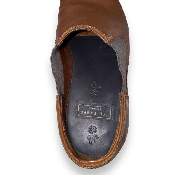 Ted Baker London Chelsea Leather Loafers Brown 28920 Men's 8 - Picture 9 of 12